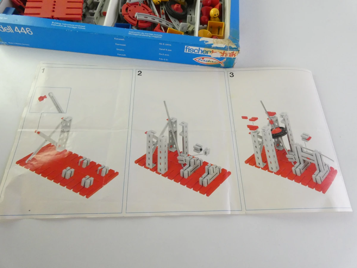 Vintage Fischertechnik 50 + Mot1 & Model 446 constructieset