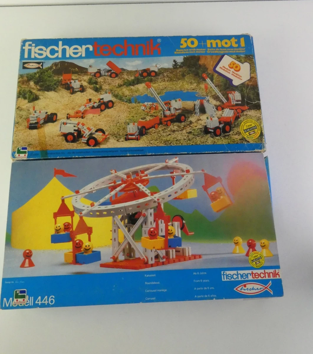 Vintage Fischertechnik 50 + Mot1 & Model 446 constructieset