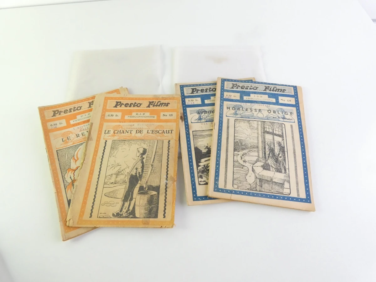 Set vintage Franse filmboekjes Presto Films