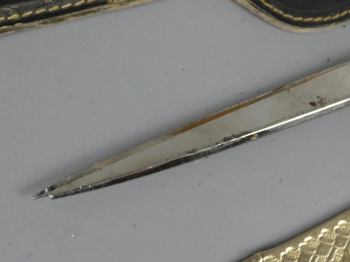 Duitse bureau-set met schaar en briefopener