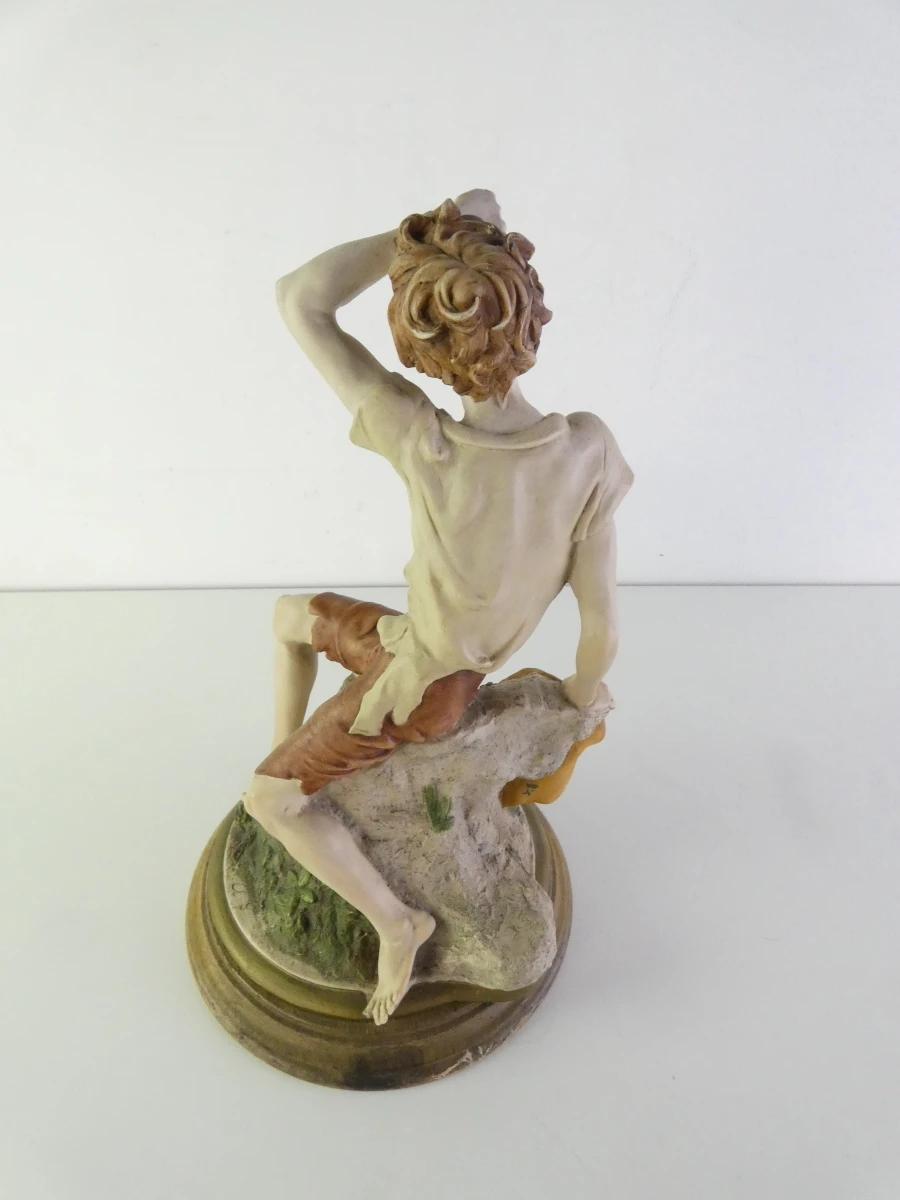 Vintage biscuitporseleinen beeldje - Capodimonte