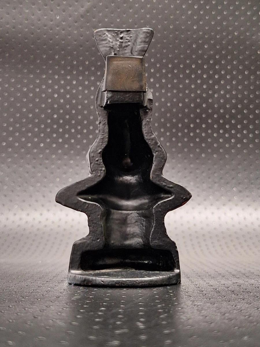 Vintage surrealistische brillenhouder ‘The Nose’ - Dalí-stijl - zwart met rode lippen - foto 6