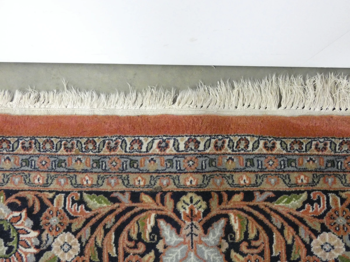 Handgeweven wollen vloerkleed met Kashan-patroon - 348 × 245 cm