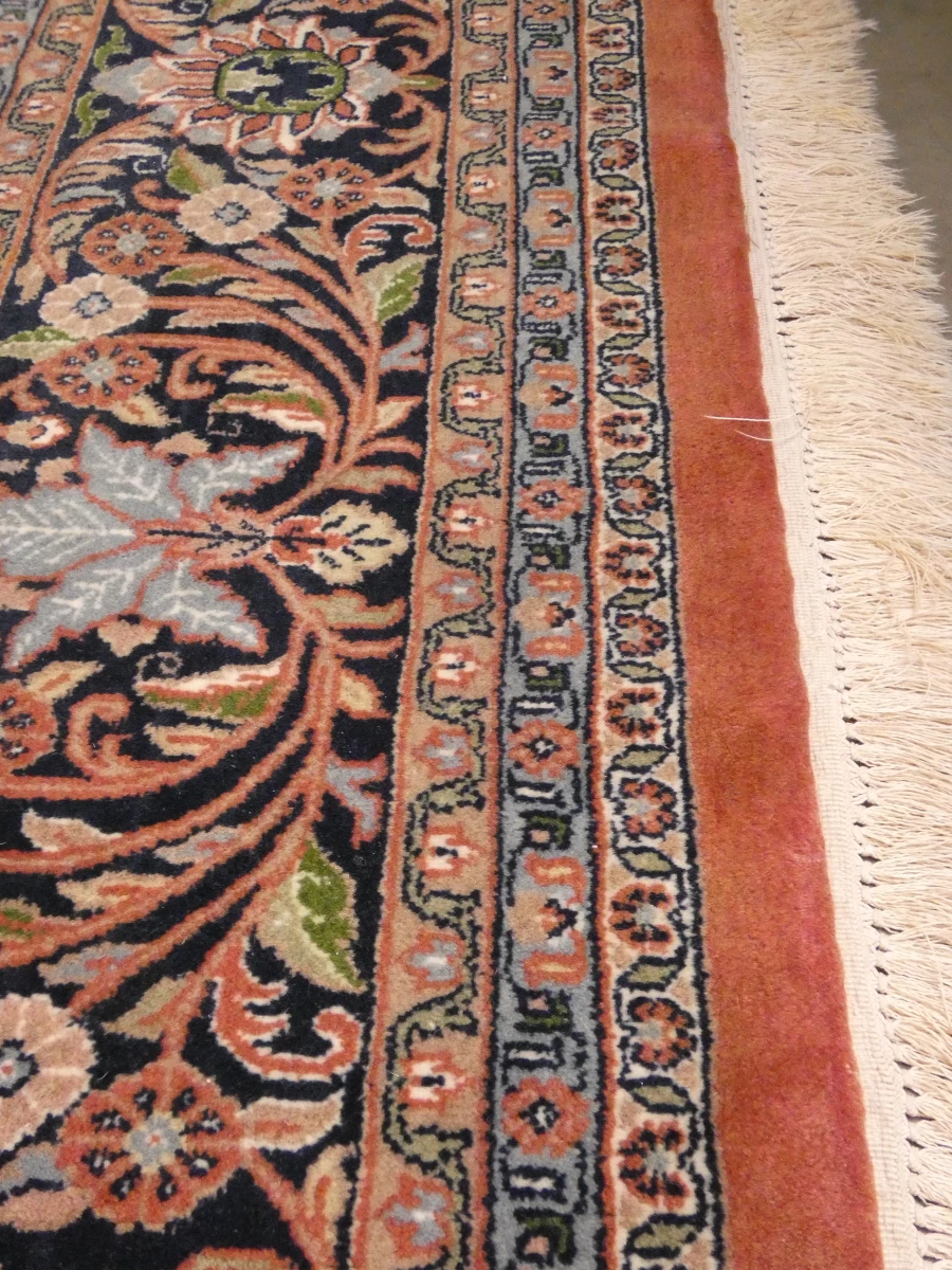 Handgeweven wollen vloerkleed met Kashan-patroon - 348 × 245 cm