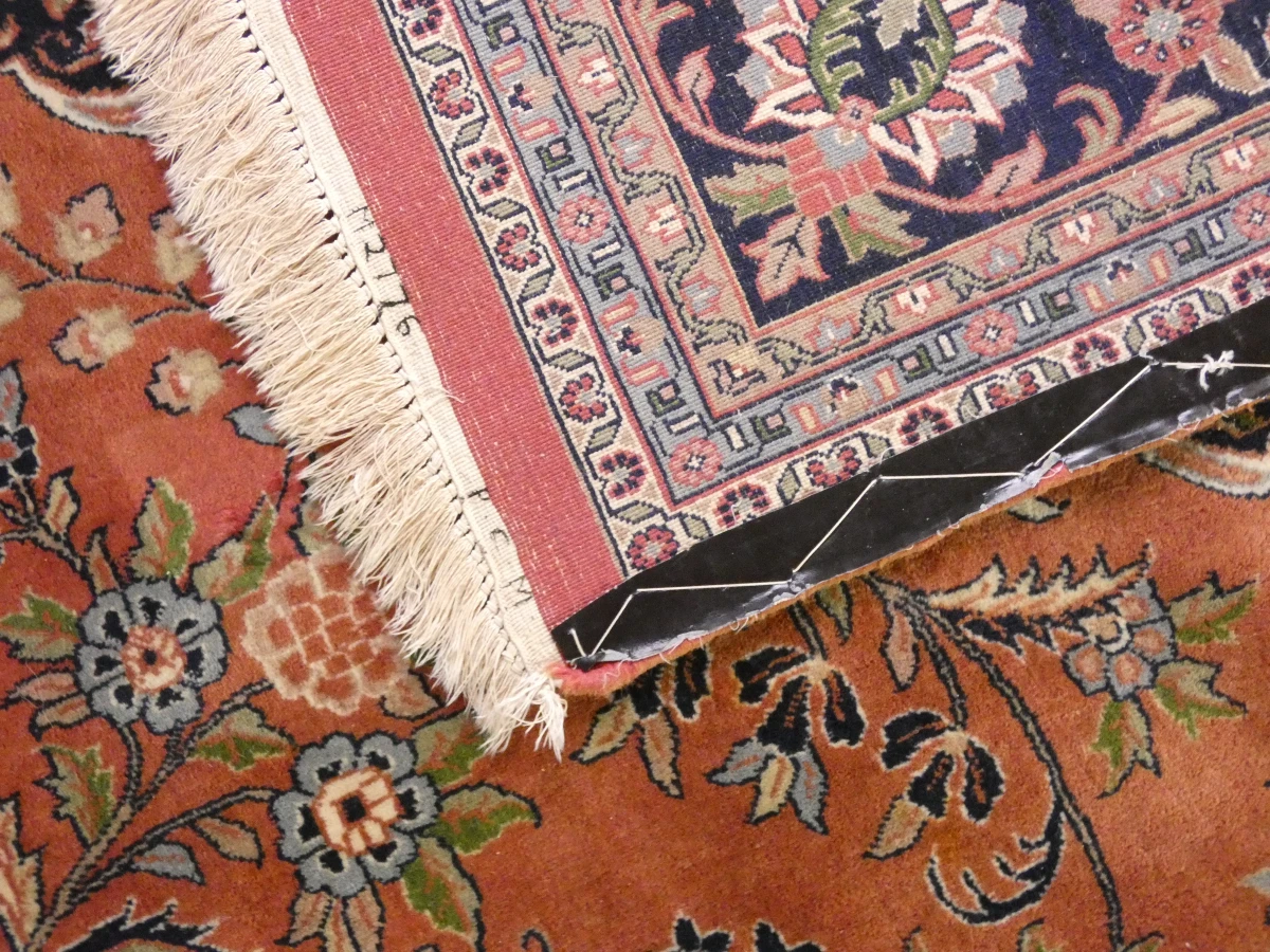 Handgeweven wollen vloerkleed met Kashan-patroon - 348 × 245 cm