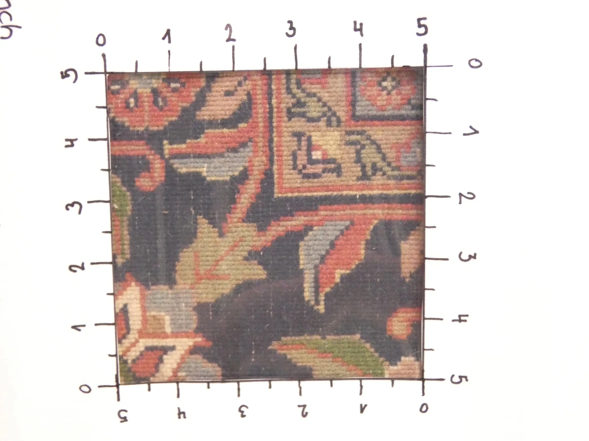 Handgeweven wollen vloerkleed met Kashan-patroon - 348 × 245 cm