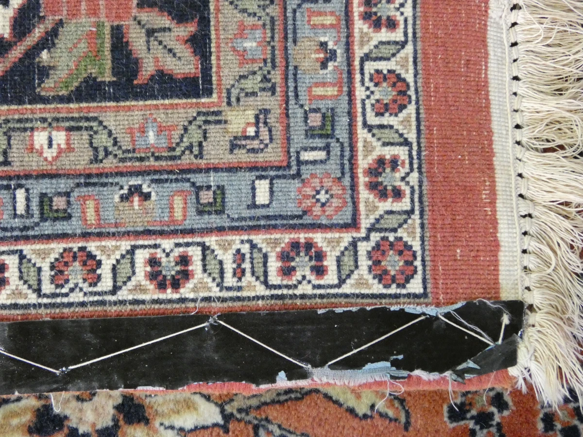 Handgeweven wollen vloerkleed met Kashan-patroon - 348 × 245 cm