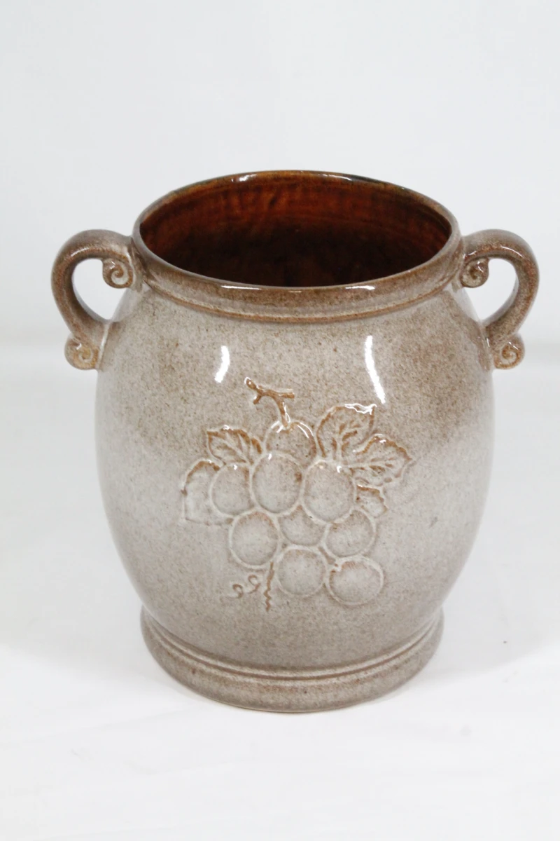 Vintage keramische Rumtopf pot met fruitdecoratie