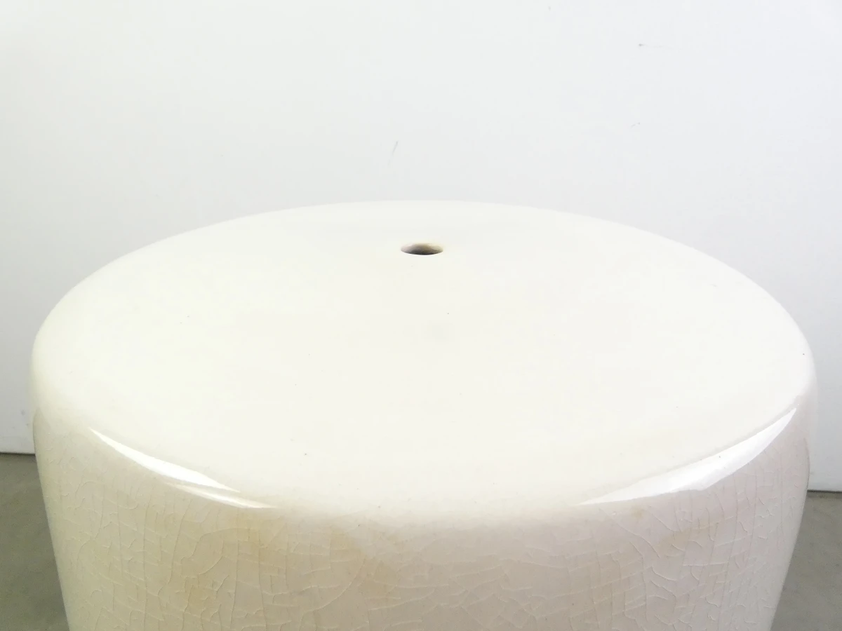Witte keramische kruk - Neptune