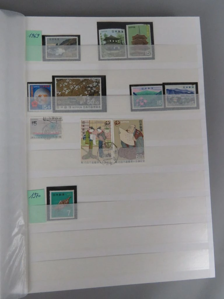 Postzegelverzameling Japan in rode album