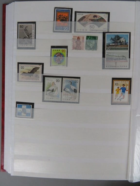 Postzegelverzameling Japan in rode album