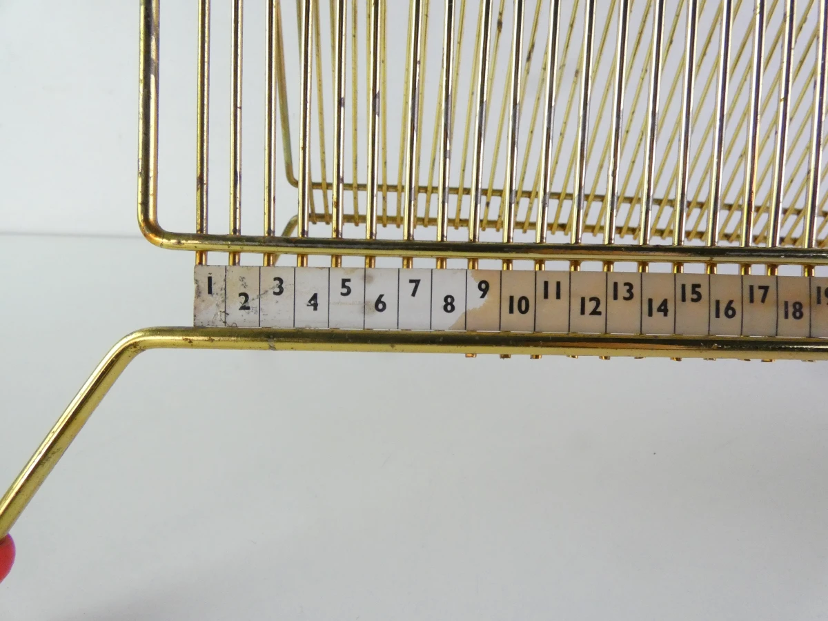 Vintage metalen tijdschriftenhouder set van 3 stuks