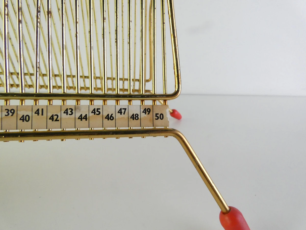 Vintage metalen tijdschriftenhouder set van 3 stuks