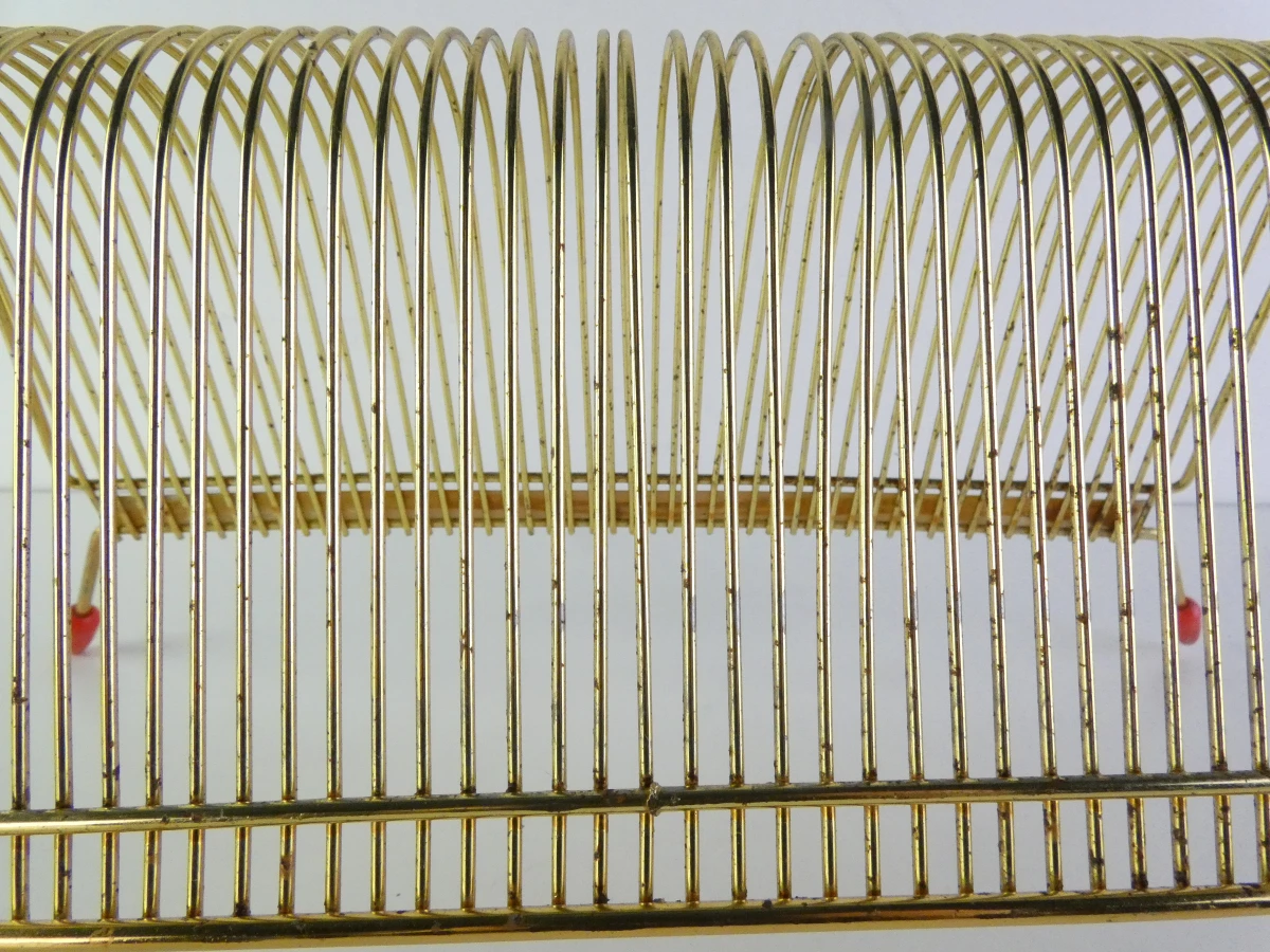 Vintage metalen tijdschriftenhouder set van 3 stuks