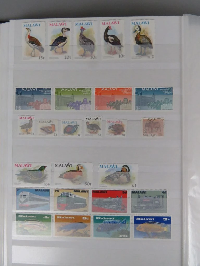 Postzegelverzameling in album met diverse thema's 2