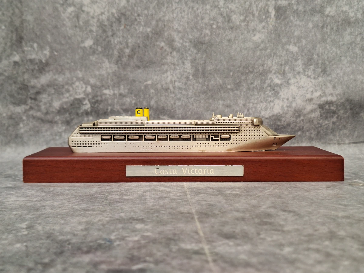 Set van 5 Costa Cruises scheepsmodellen - metaal op houten sokkel - Made in Italy (1) - foto 6