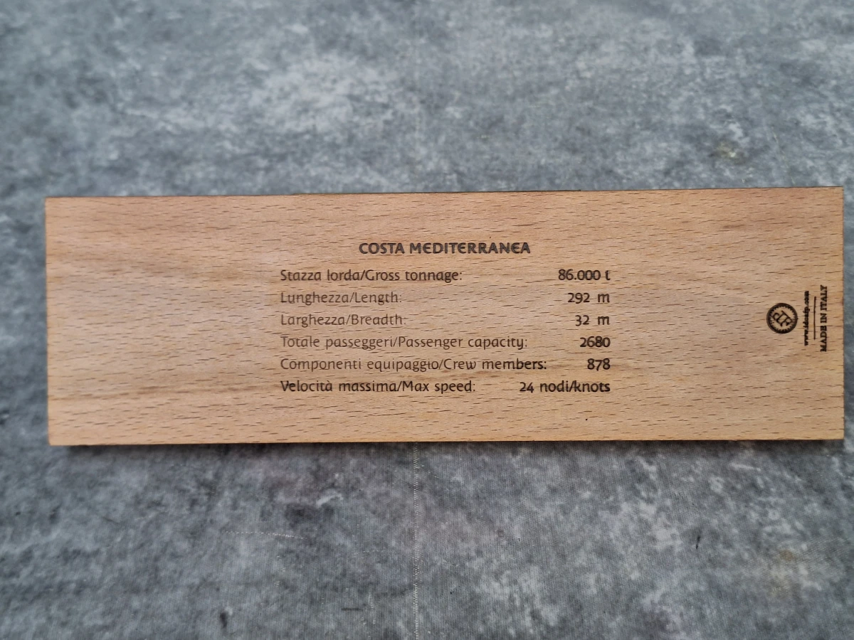 Set van 5 Costa Cruises scheepsmodellen - metaal op houten sokkel - Made in Italy (1) - foto 14