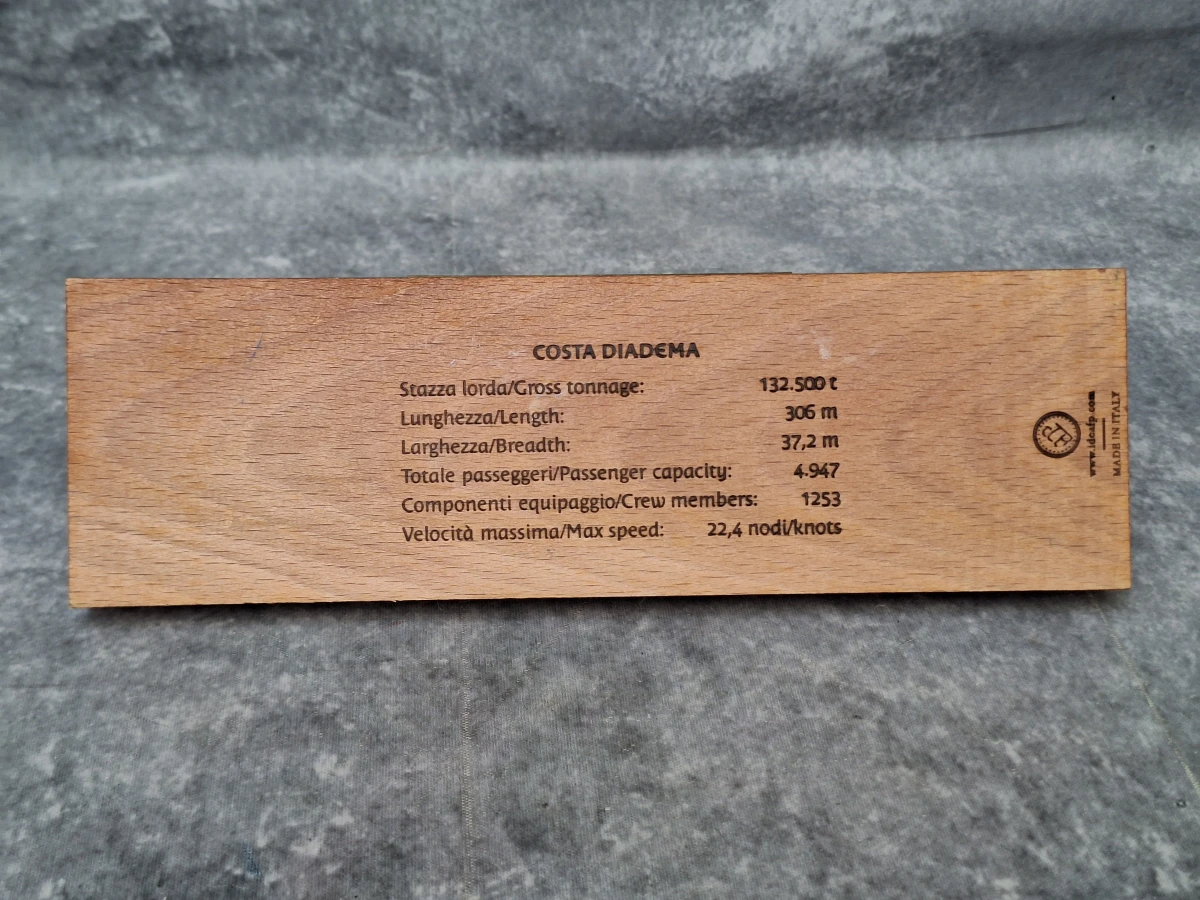 Set van 5 Costa Cruises scheepsmodellen - metaal op houten sokkel - Made in Italy (2) - foto 11