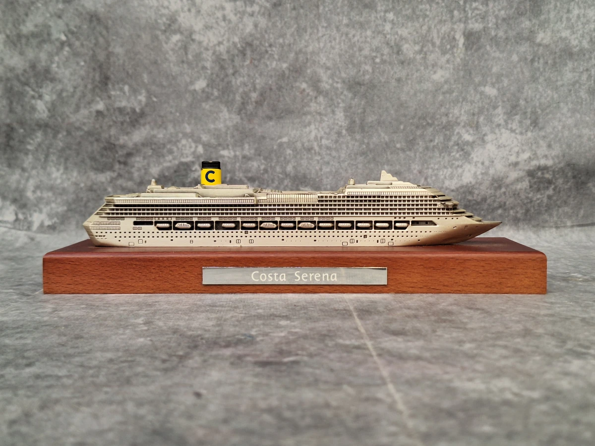 Set van 5 Costa Cruises scheepsmodellen - metaal op houten sokkel - Made in Italy (2) - foto 5