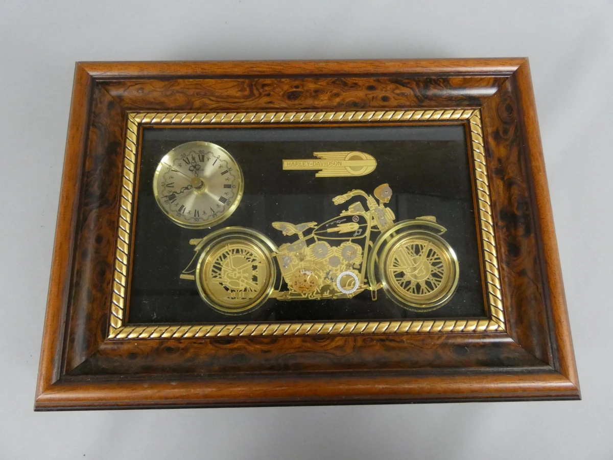 Ingelijste Harley-Davidson wandklok