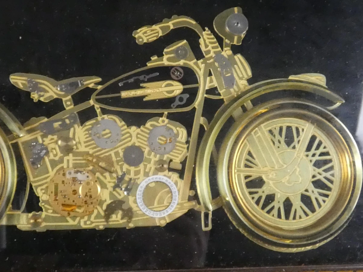 Ingelijste Harley-Davidson wandklok