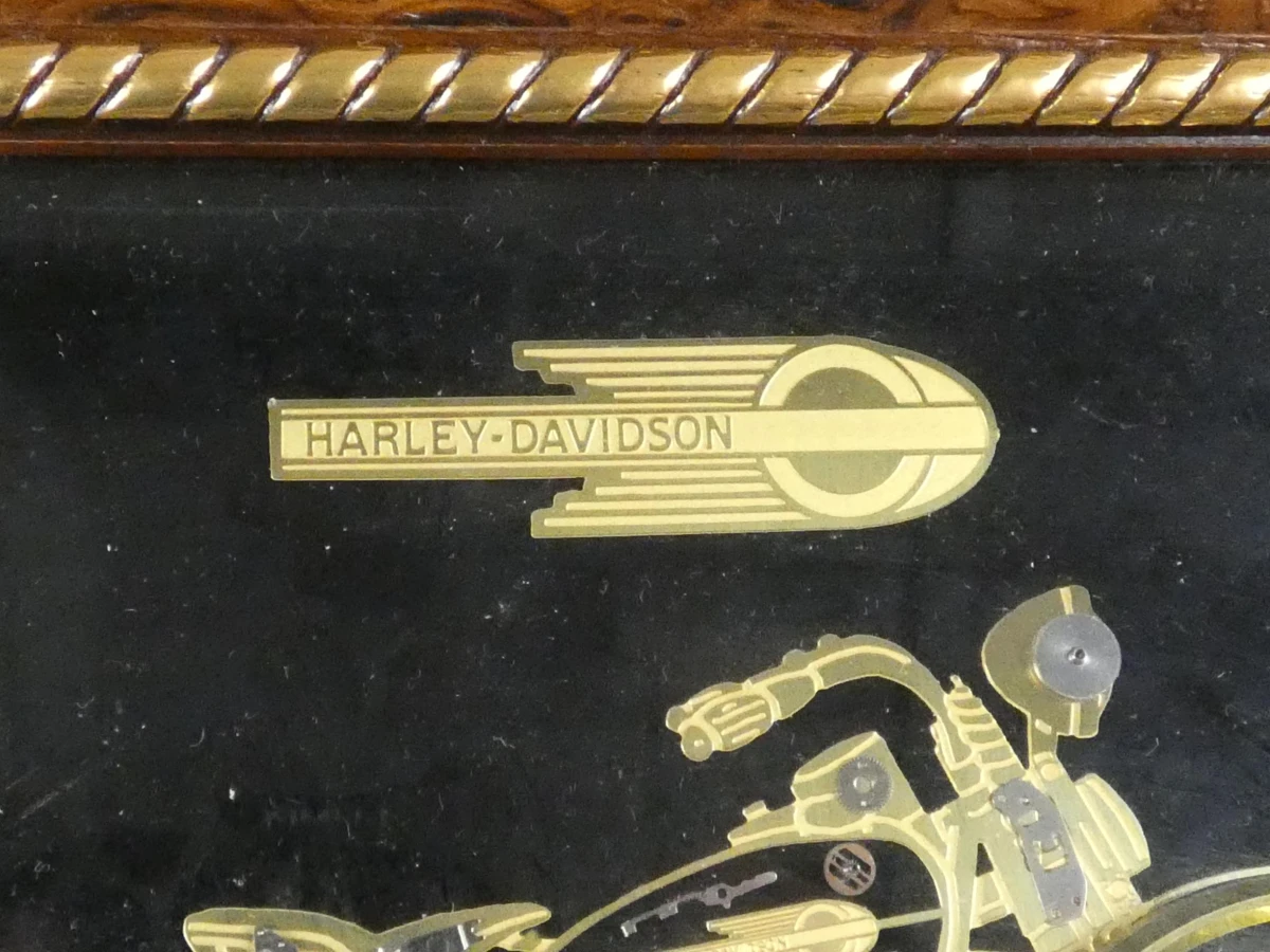 Ingelijste Harley-Davidson wandklok