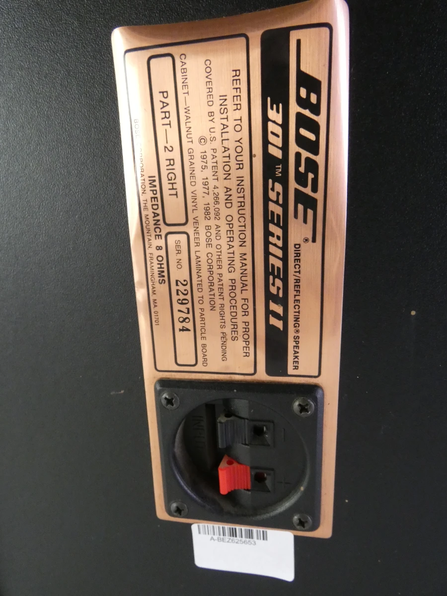 Set vintage Bose 301 Series II luidsprekers