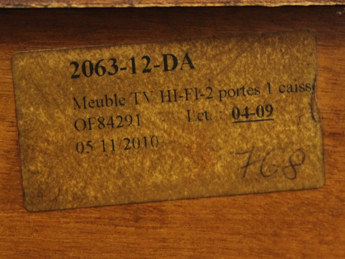 Vintage jaren 90 houten tv meubel