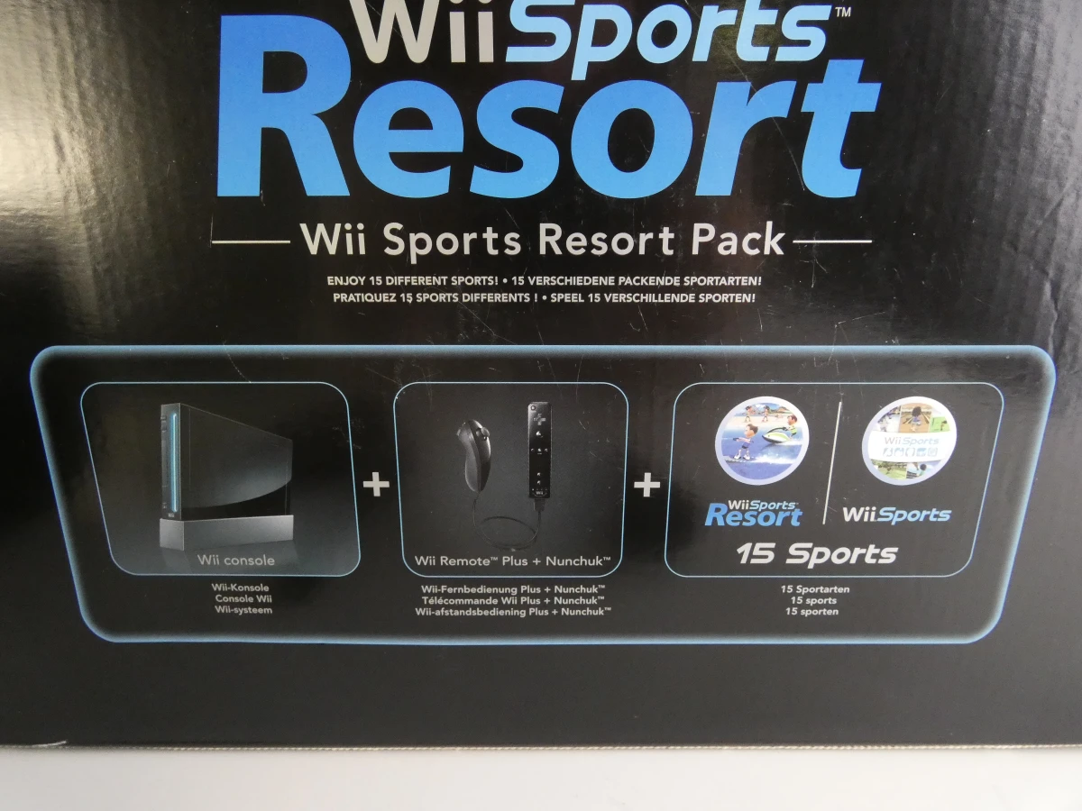 Nintendo Wii spelconsole met Wii Sports en Wii Sports Resort