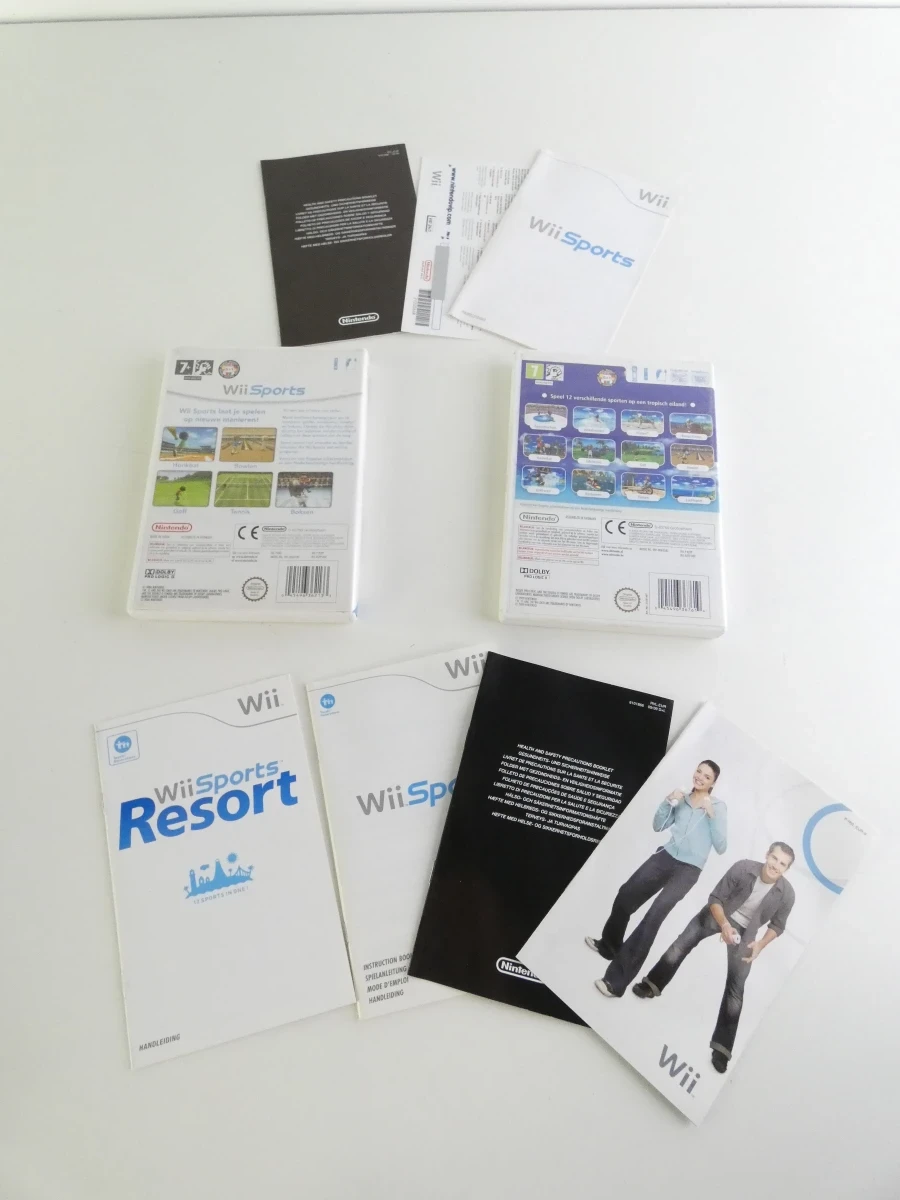 Nintendo Wii spelconsole met Wii Sports en Wii Sports Resort