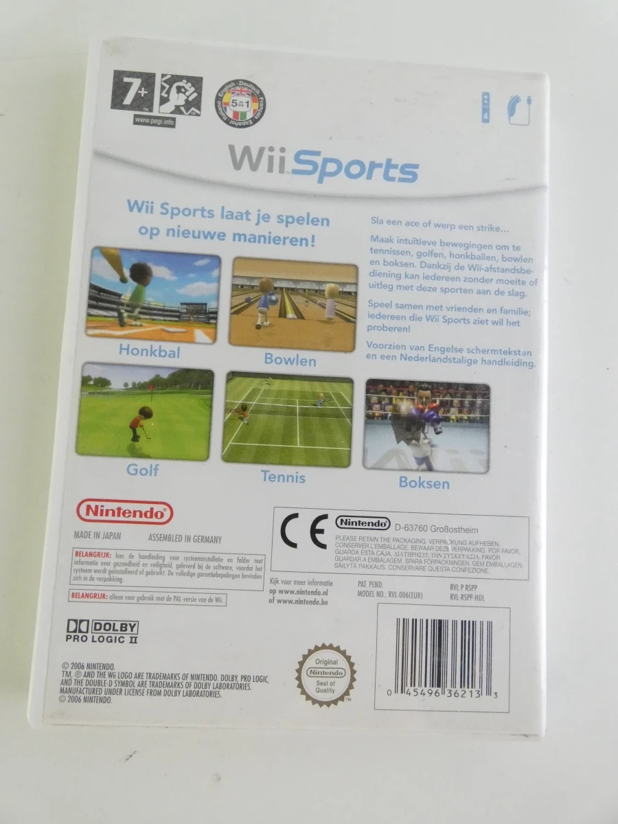 Nintendo Wii spelconsole met Wii Sports en Wii Sports Resort