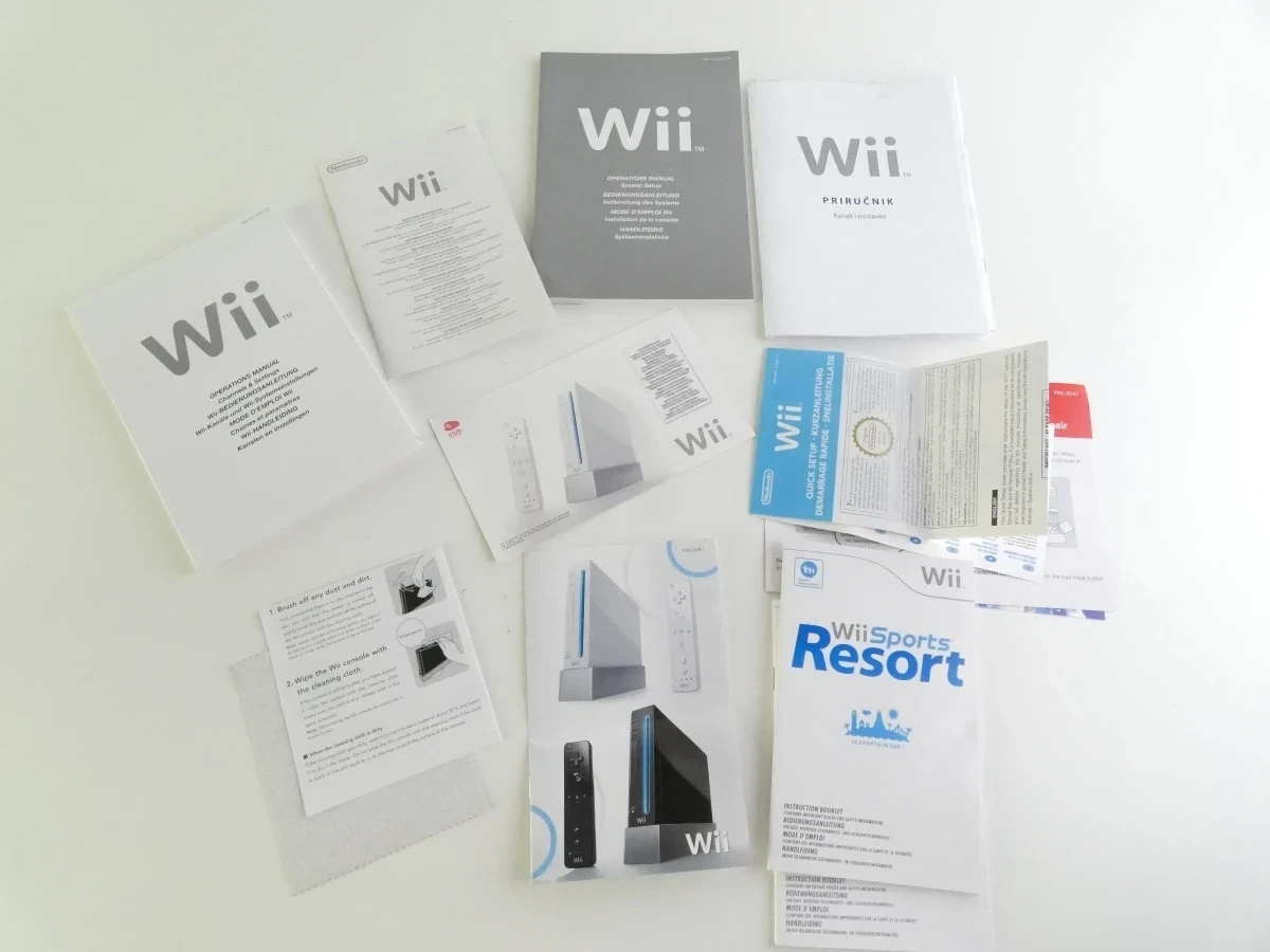 Nintendo Wii spelconsole met Wii Sports en Wii Sports Resort