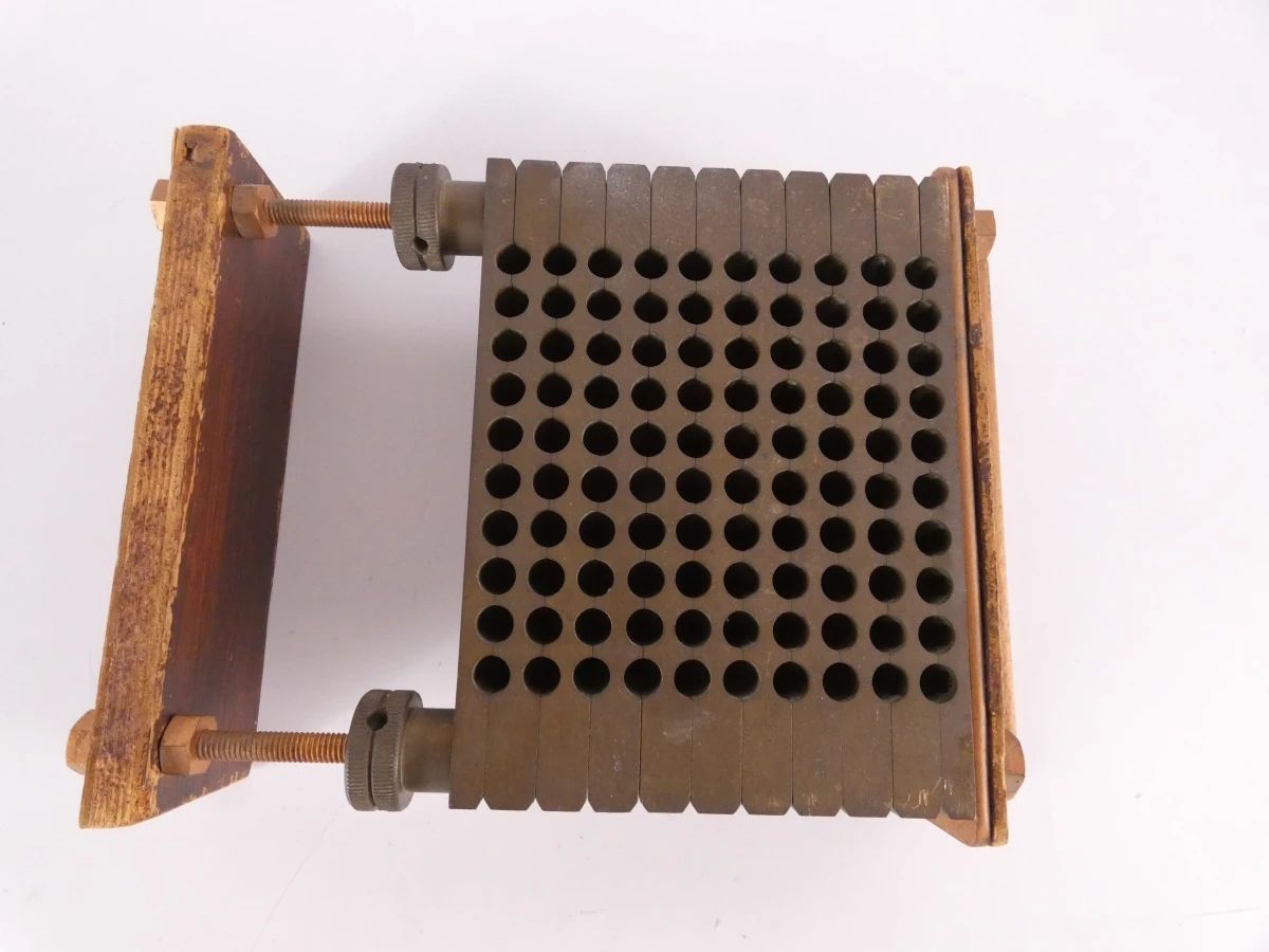 Vintage messing multi-vormapparaat (lont, kogel, lood)