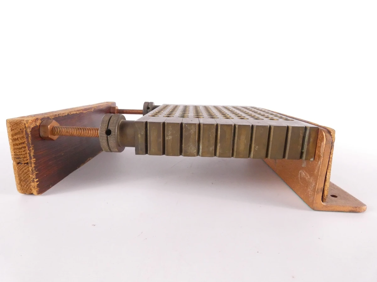Vintage messing multi-vormapparaat (lont, kogel, lood)