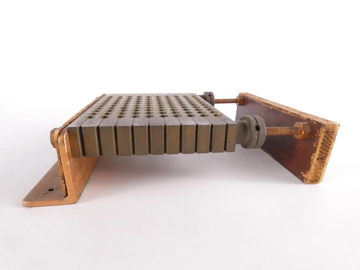 Vintage messing multi-vormapparaat (lont, kogel, lood)