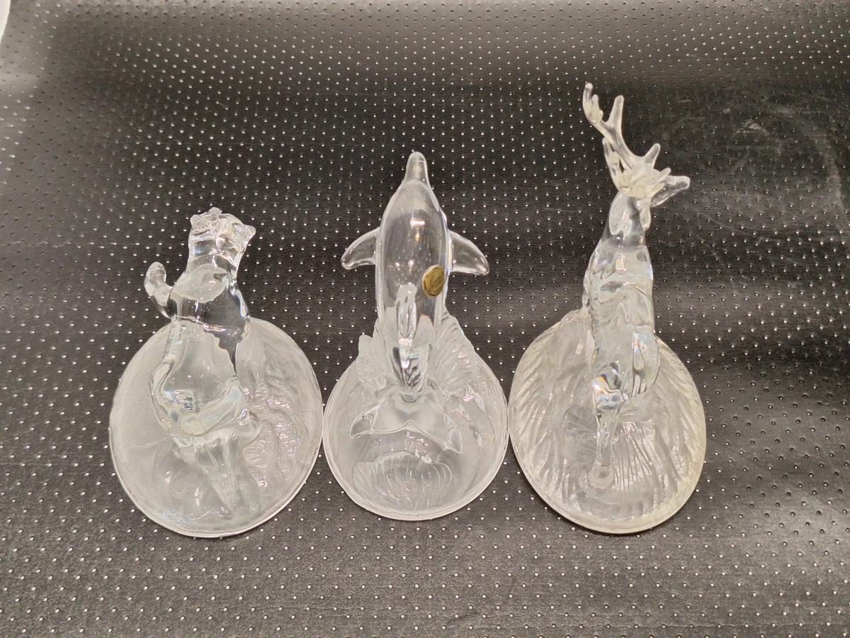Set van 3 vintage Cristal d’Arques dierenbeeldjes - 24% loodkristal - foto 13