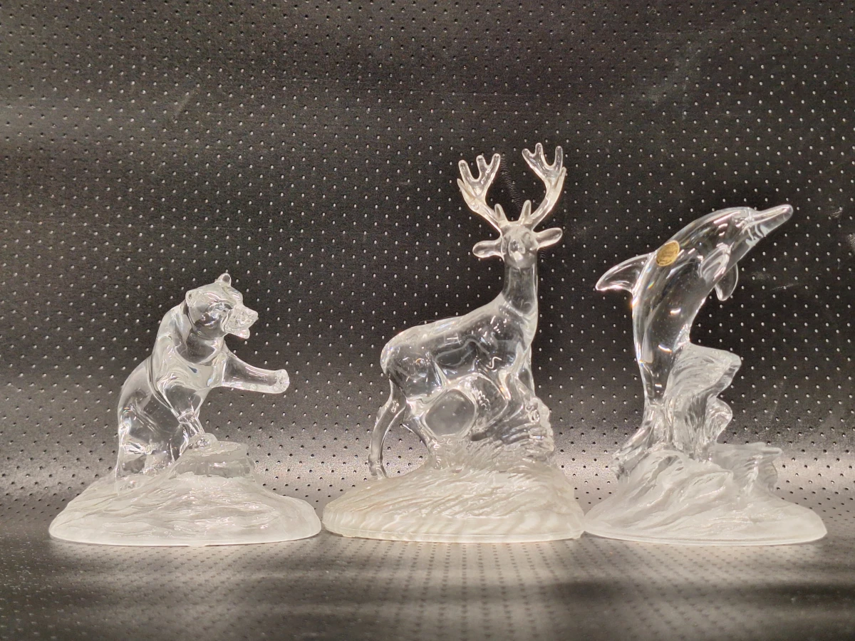 Set van 3 vintage Cristal d’Arques dierenbeeldjes - 24% loodkristal - foto 2