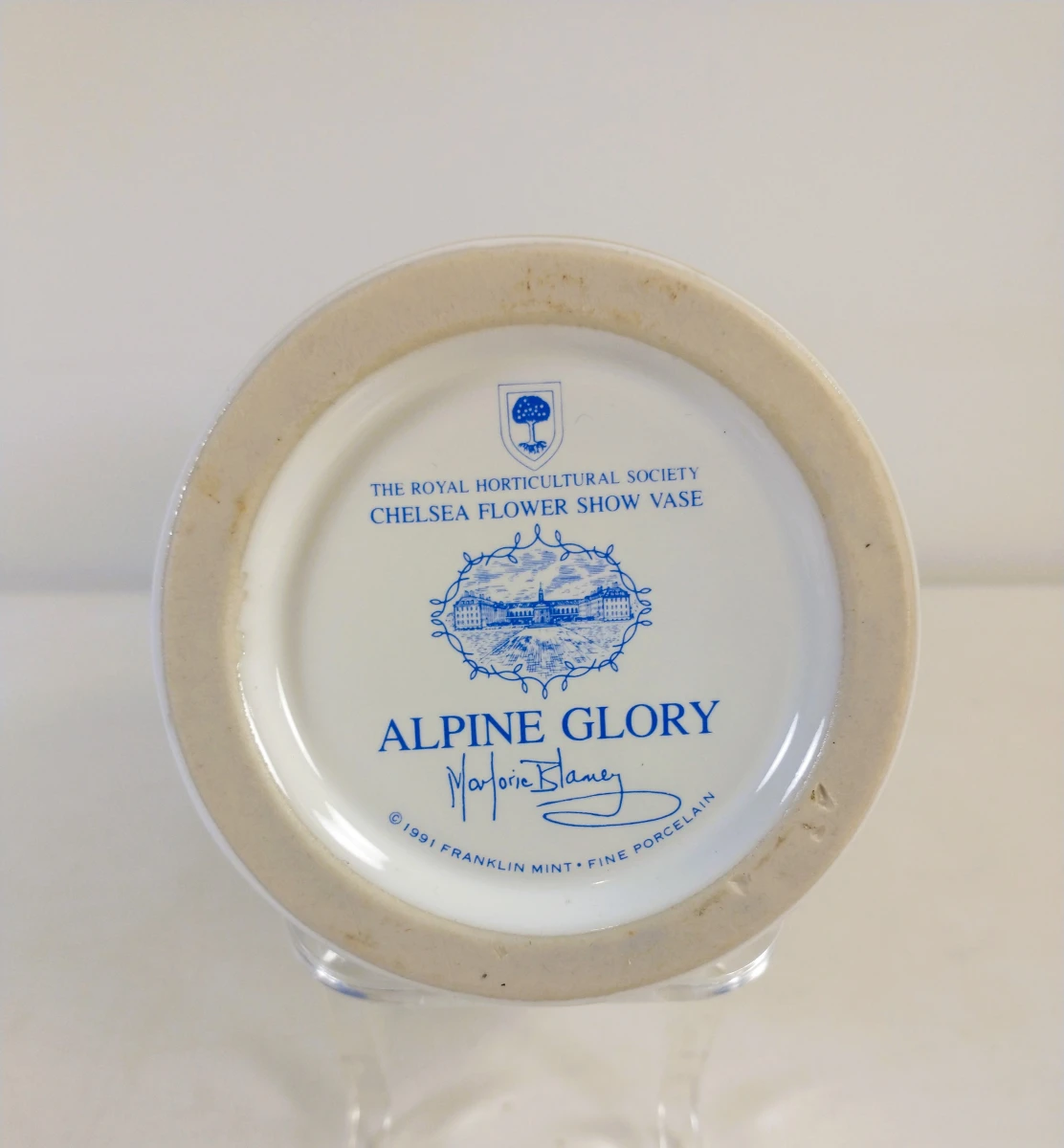Franklin Mint "Alpine Glory" Chelsea Flower Show vaas – Marjorie Blamey – 1991 - foto 4