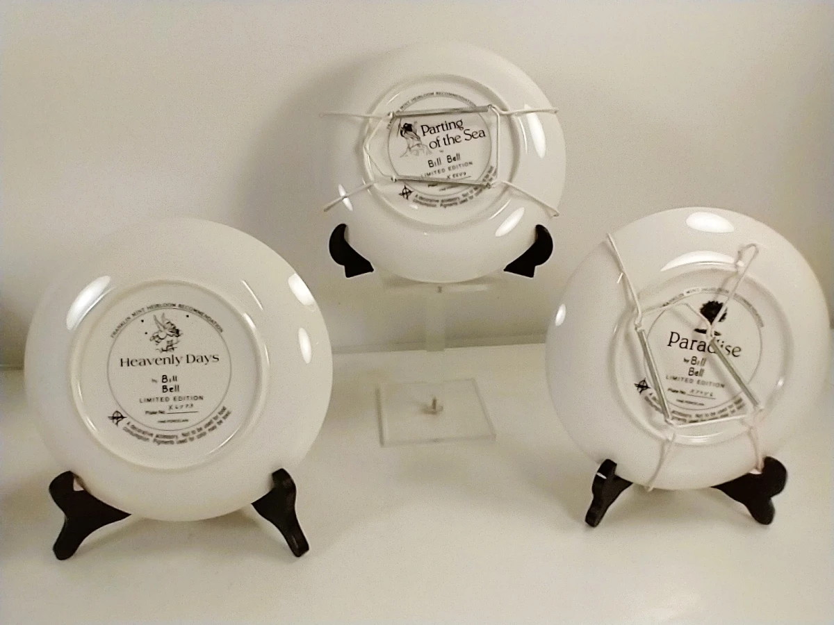 Lot van 7 Franklin Mint porseleinen verzamelborden - foto 7