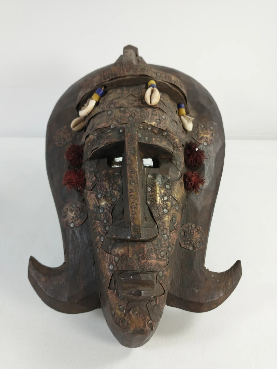 Lot van 3 Afrikaanse houten maskers - foto 2