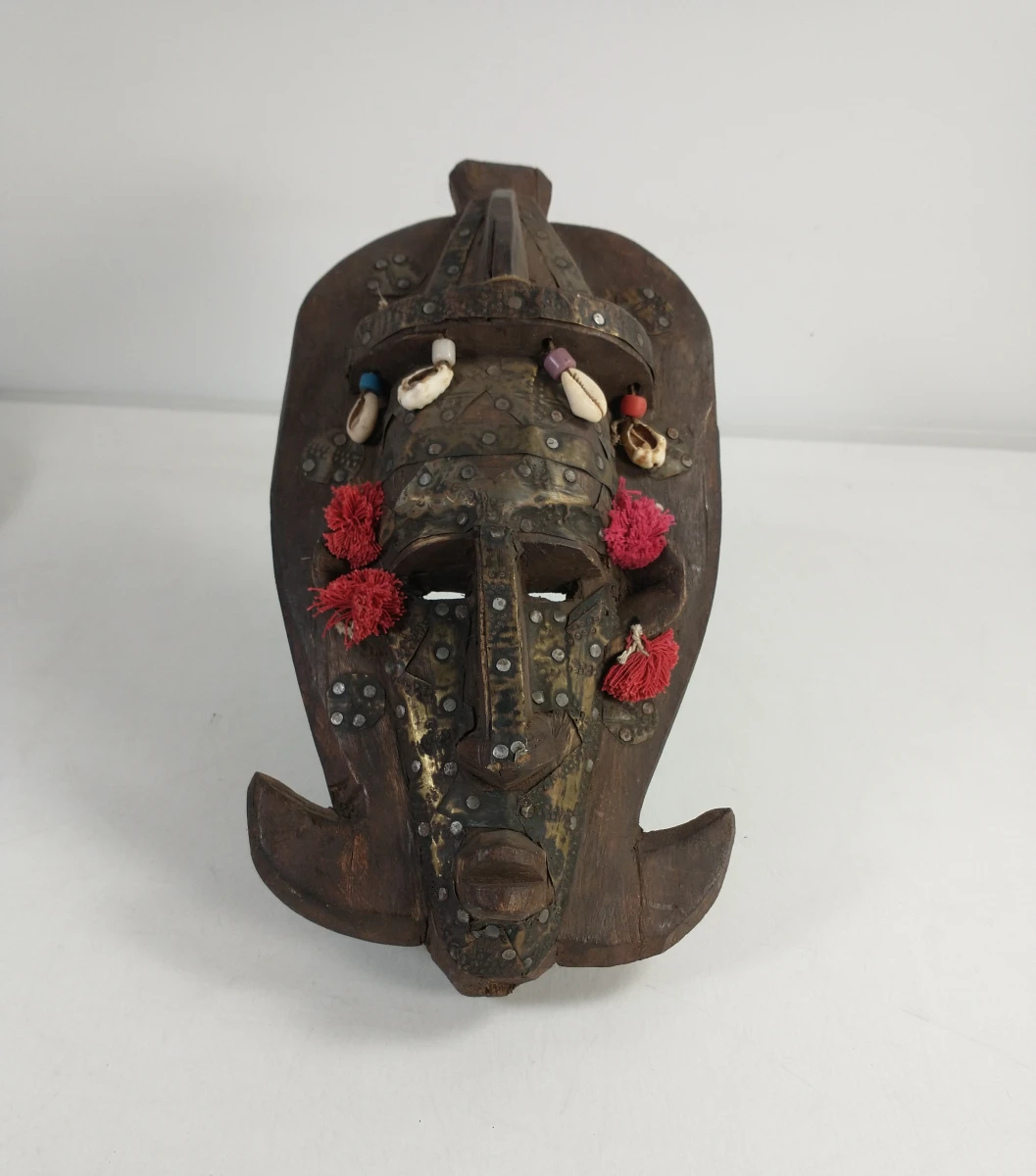 Lot van 3 Afrikaanse houten maskers - foto 4
