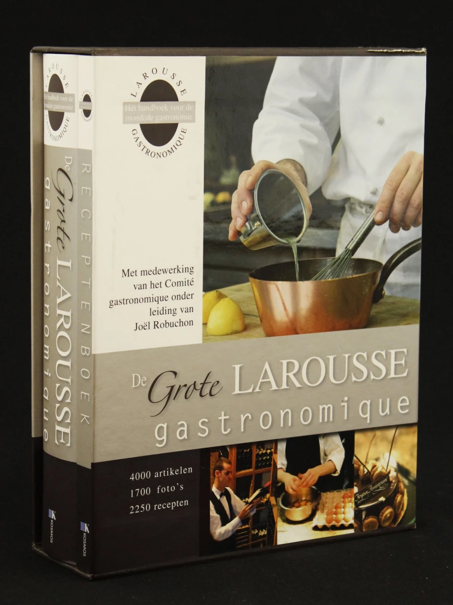 De Grote Larousse Gastronomique kookboeken  set met medewerkng van het comité gastronomique onder leiding van Joël Robuchon Kosmos uitgevers Utrecht/Antwerpen