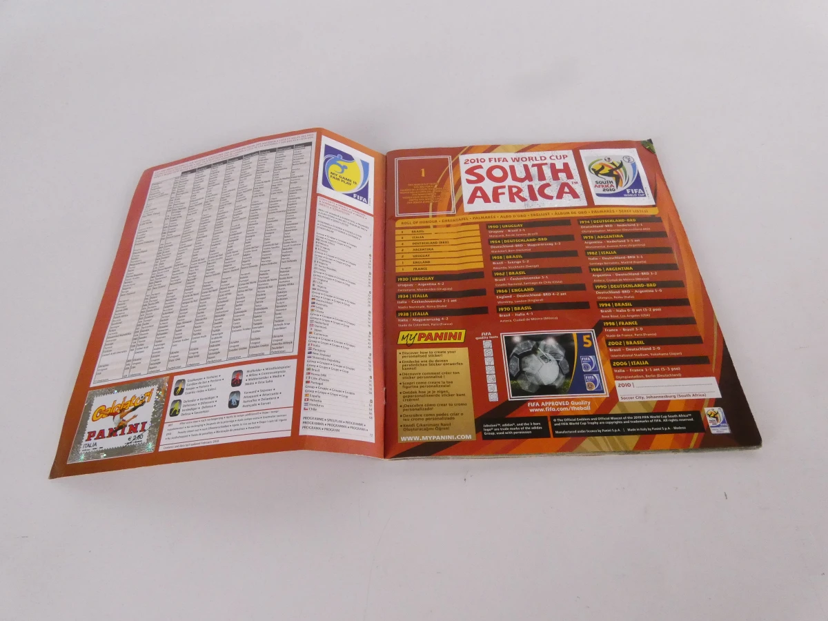 Panini FIFA World Cup 2010 stickeralbum en Diabolix kaarten