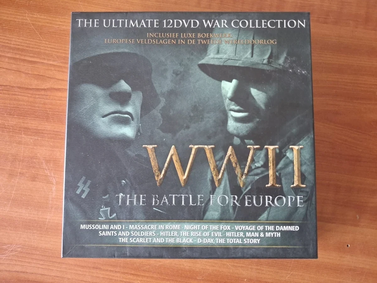 WWII The Battle for Europe - 12 DVD collectie met boek
