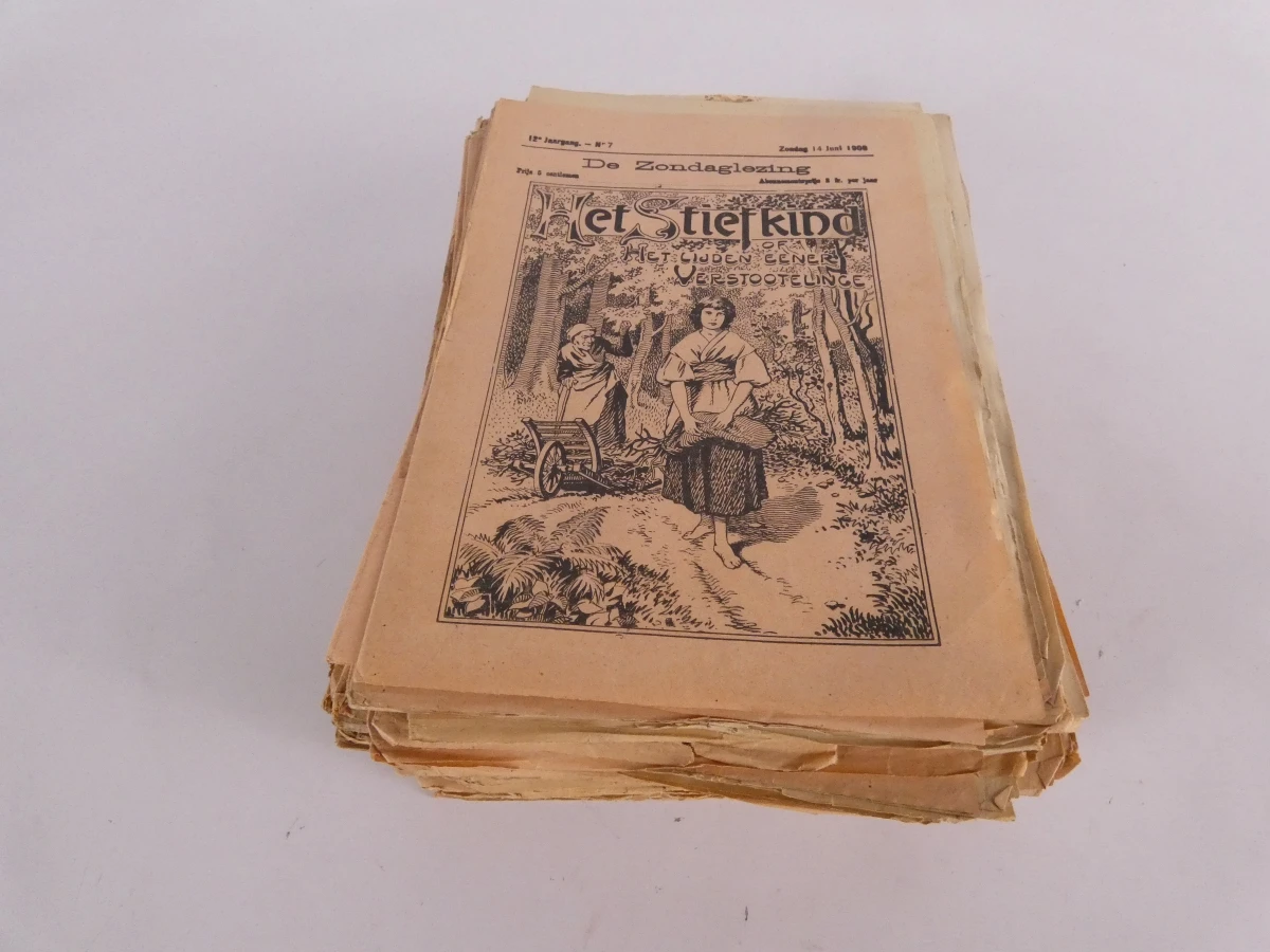 Oude tijdschriften 'De Zondaglezing' uit 1908/1909