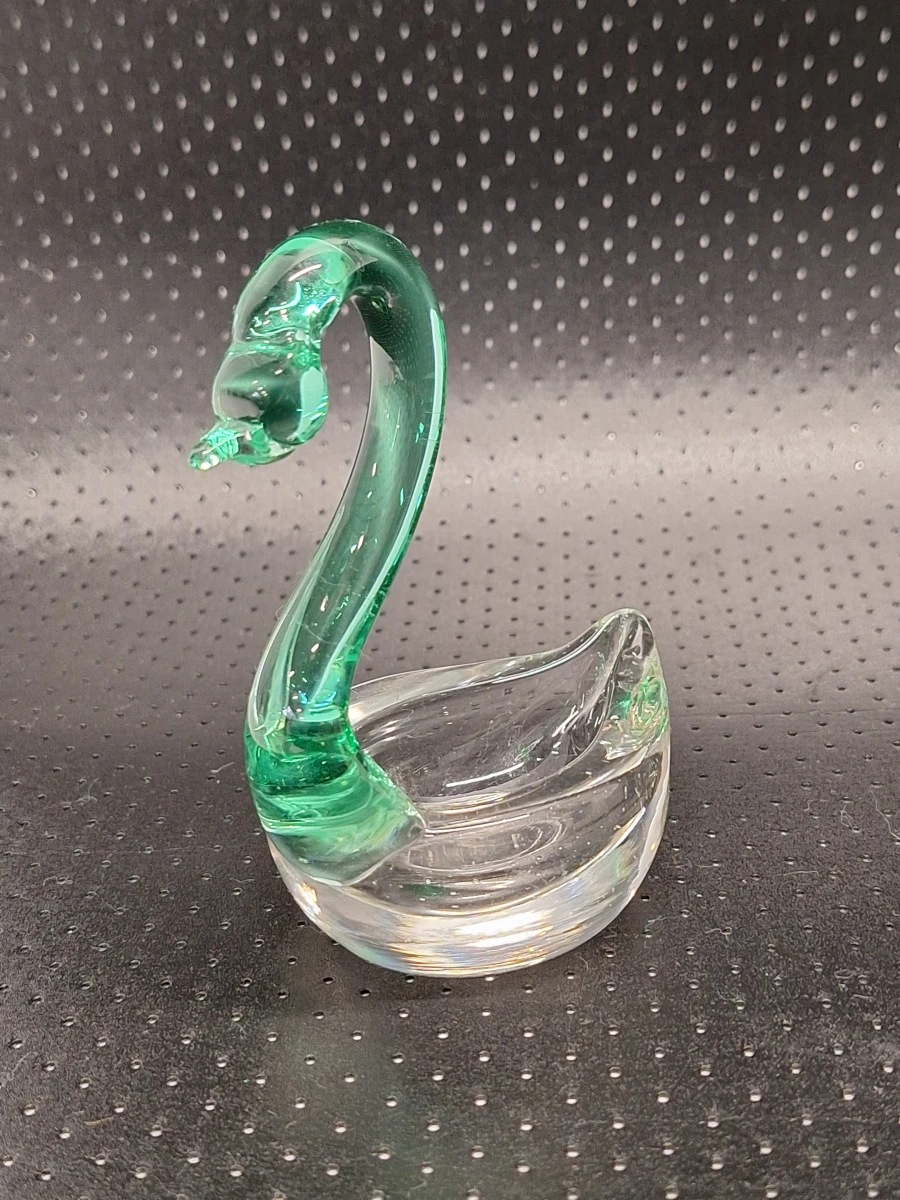 Vintage Italiaanse Murano stijl glazen zwanen set – Handgeblazen glas - foto 9