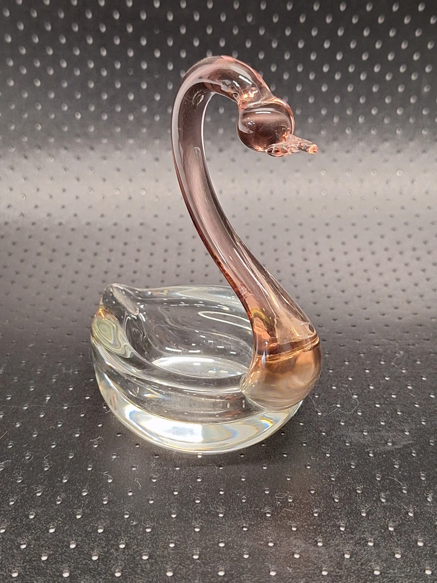 Vintage Italiaanse Murano stijl glazen zwanen set – Handgeblazen glas - foto 8