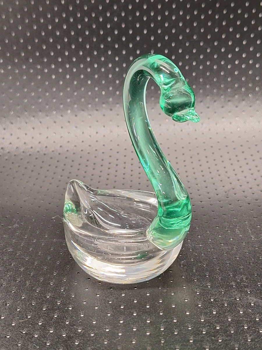Vintage Italiaanse Murano stijl glazen zwanen set – Handgeblazen glas - foto 10