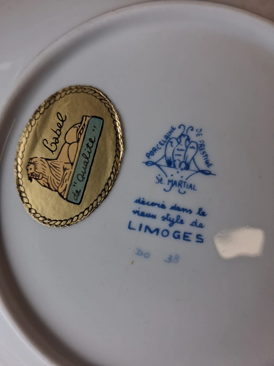 Porseleinen borden "Limoges"