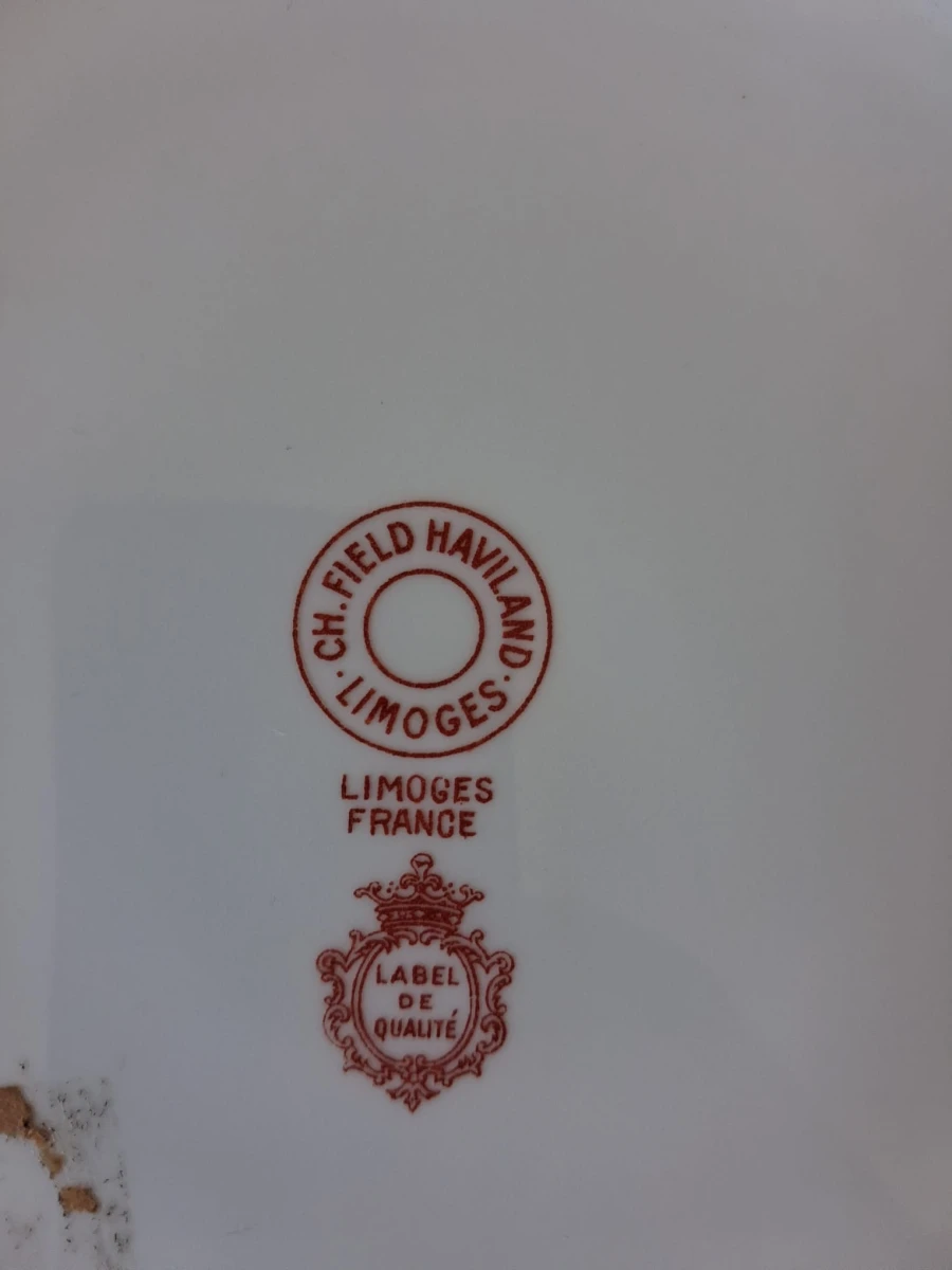 Porseleinen borden "Limoges"